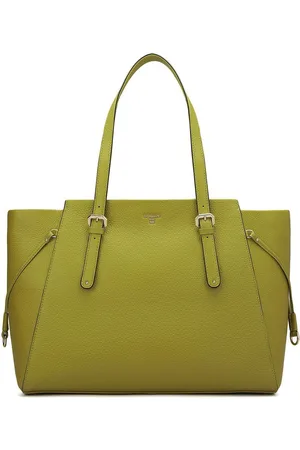 Da Milano Women Solid Structured Leather Tote Bag