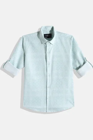 CHARCHIT Boys Comfort Geometric Printed Casual Shirt