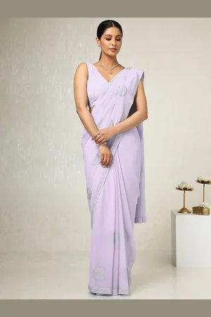 Soch Embellished Beads and Stones Poly Georgette Saree
