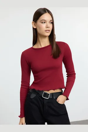 Trendyol Women Cotton Crop Top