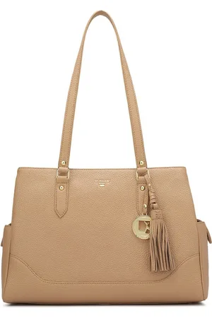Da Milano Women Textured Shopper Leather Tote Bag
