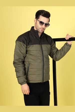 Rigo Men Mock Collar Colourblocked Casual Water Resistant Puffer Jacket