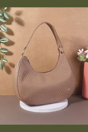 Metro Women Textured Half Moon Hobo Bag