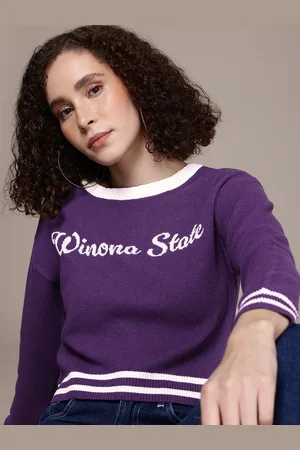 Roadster Typography Crop Pullover