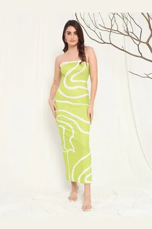 BAESD Women Strapless Bodycon Midi Dress