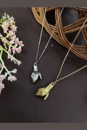 Digital Dress Room Brass Gold-Plated Pendant With Chains