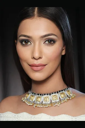 Priyaasi Silver-Plated Oxidised Necklace