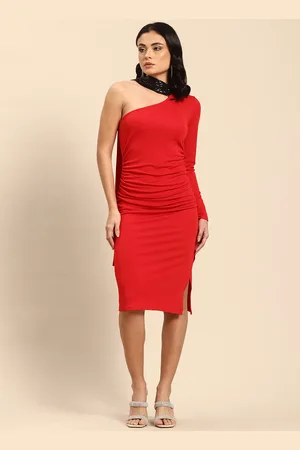 QURVII One Shoulder Bodycon Dress