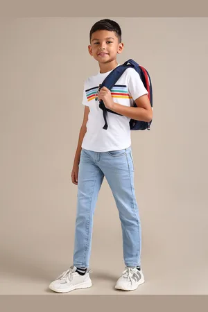 Ralph Lauren Boys Urban Slim Cotton Mid-Rise Slim Fit Heavy Fade Jeans