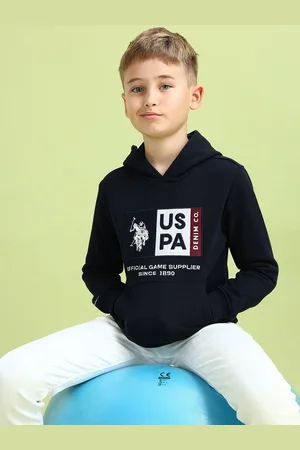 Ralph Lauren Boys Cotton Brand Logo Hooded Sweatshirt