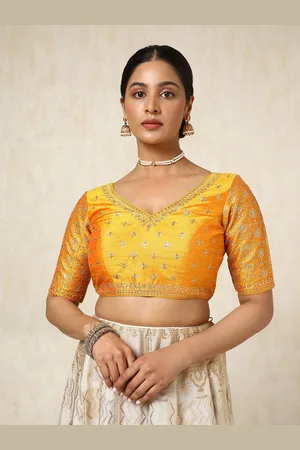 Soch Embroidered Sequins Padded Saree Blouse