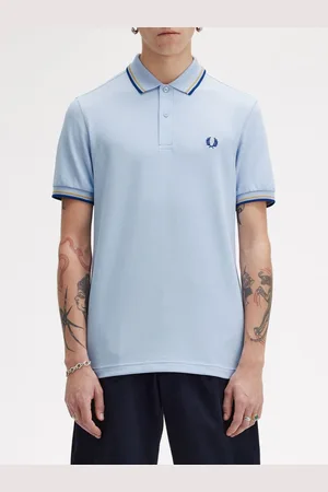 Fred Perry Men Polo Collar Applique T-shirt