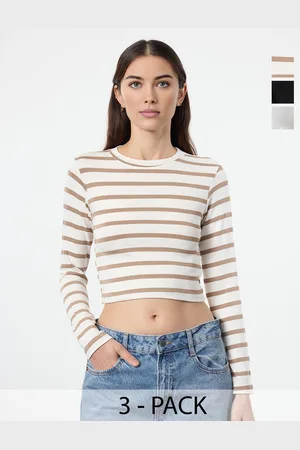 Trendyol Women Pack Of 3 Crop Top