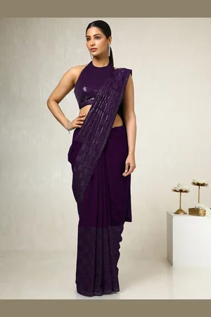 Soch Sequinned Poly Georgette Saree