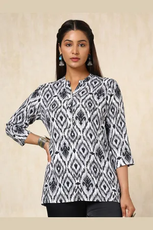 Soch Women Mandarin Collar Printed Tunic