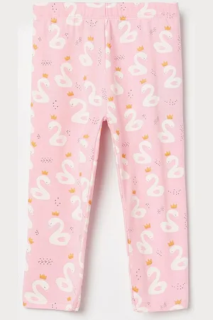 Lifestyle Girls Printed Pure Cotton Leggings