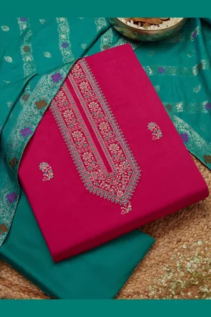Soch Floral Embroidered Unstitched Dress Material