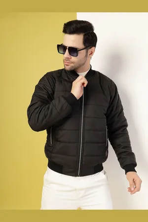 Rigo Men Stand Collar Solid Casual Water Resistant Puffer Jacket