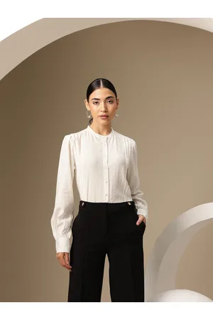 Chemistry Textured Classic Semi Sheer Shirt