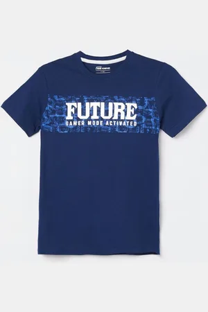 Lifestyle Boys Typography Printed Round Neck Cotton T-shirt