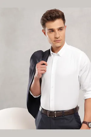 Nautica Pure Cotton Slim Fit Opaque Formal Shirt