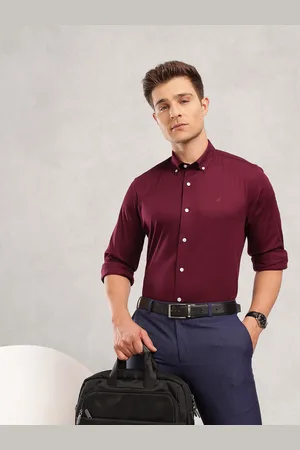 Nautica Pure Cotton Premium Slim Fit Formal Shirt