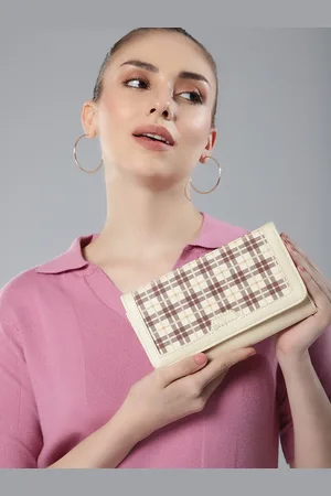 Mast & Harbour Women Checked Purse