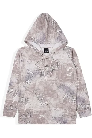 CAVIO Boys Printed Hooded Sweatshirt