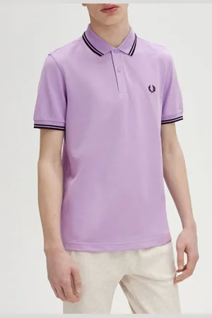 Fred Perry Men Polo Collar Applique T-shirt