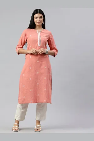 ALENA Woven Designed Straight Kurta