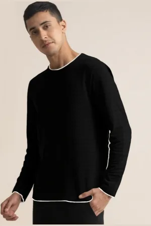 The Dry State Men Solid Round Neck Cotton T-shirt