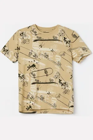 Lifestyle Boys Graphic Printed Round Neck Cotton T-shirt