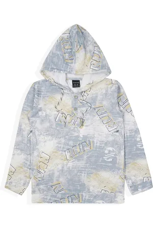 CAVIO Boys Printed Hooded Sweatshirt