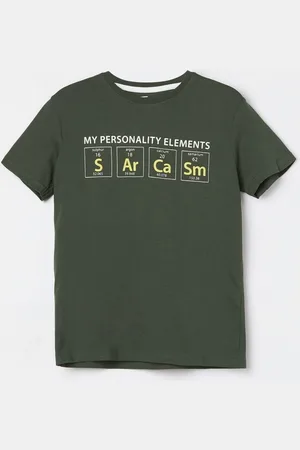 Lifestyle Boys Typography Printed Round Neck Cotton T-shirt