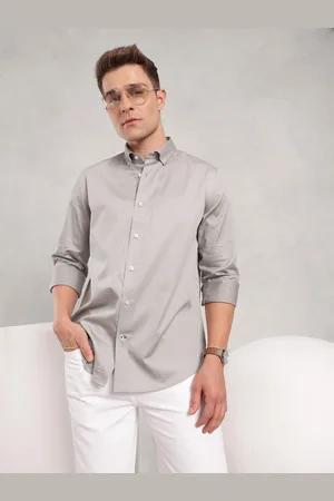 Nautica Pure Cotton Button-Down Collar Slim Fit Casual Shirt