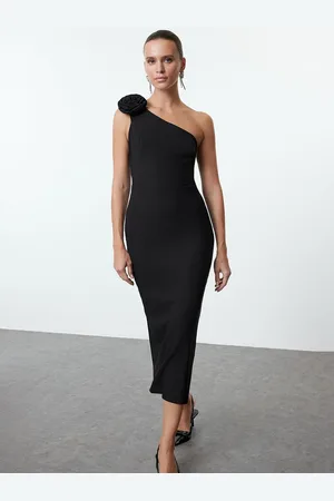 Trendyol Women One Shoulder Bodycon Midi Dress