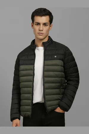 Louis Philippe Men Colourblocked Cotton Reversible Puffer Jacket