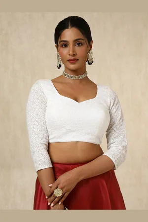 Soch Embroidered Padded Saree Blouse