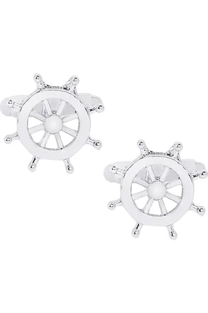 Bodha Silver-Toned Quirky Cufflinks