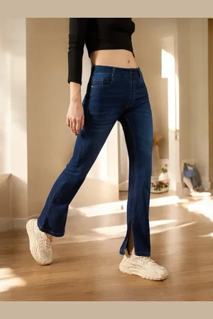 DOLCE CRUDO Women Bootcut Light Fade Stretchable Jeans