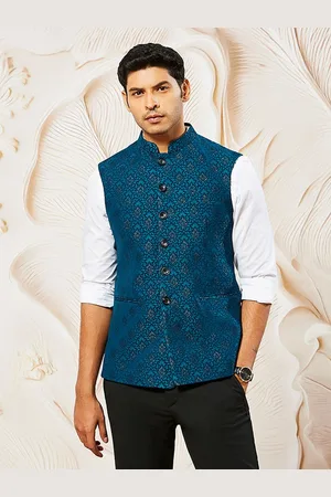 Vastramay Woven Design Nehru Jacket