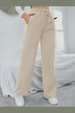 BAESD Women Original Bell Bottom Loose Fit Mid-Rise Cotton Trouser