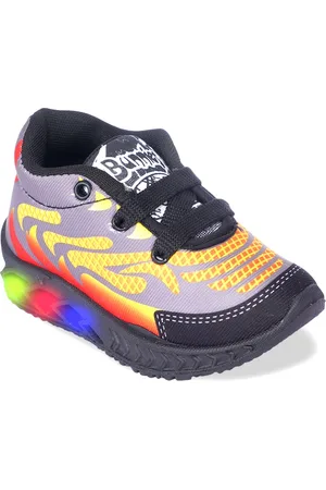 Bunnies Kids Star Wars Woven Design Lace-Ups High-Top Sneakers With LED