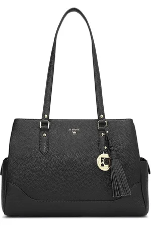 Da Milano Women Textured Shopper Leather Tote Bag