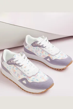 Lifestyle Women PU Round Toe Sneakers