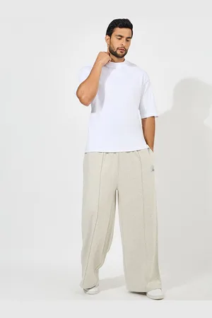Styli Men Pure Cotton Flared-Fit Track Pants