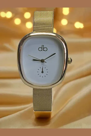 DressBerry Women Brass Dial & Stainless Steel Straps Watch MP-DBI-003-GP