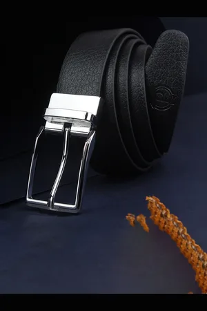 PELUCHE Men Textured Leather Reversible Formal Belt
