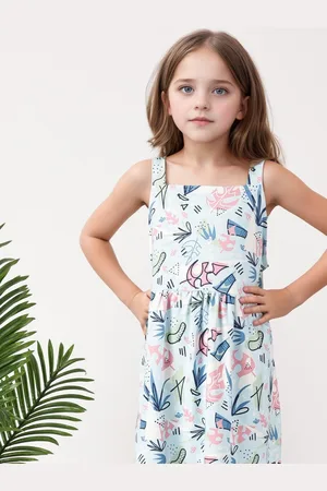 French Connection Girls Printed A-Line Dress