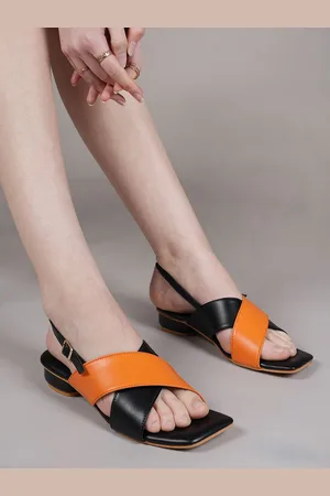 LAVIE Women Colourblocked Open Toe Block Sandals